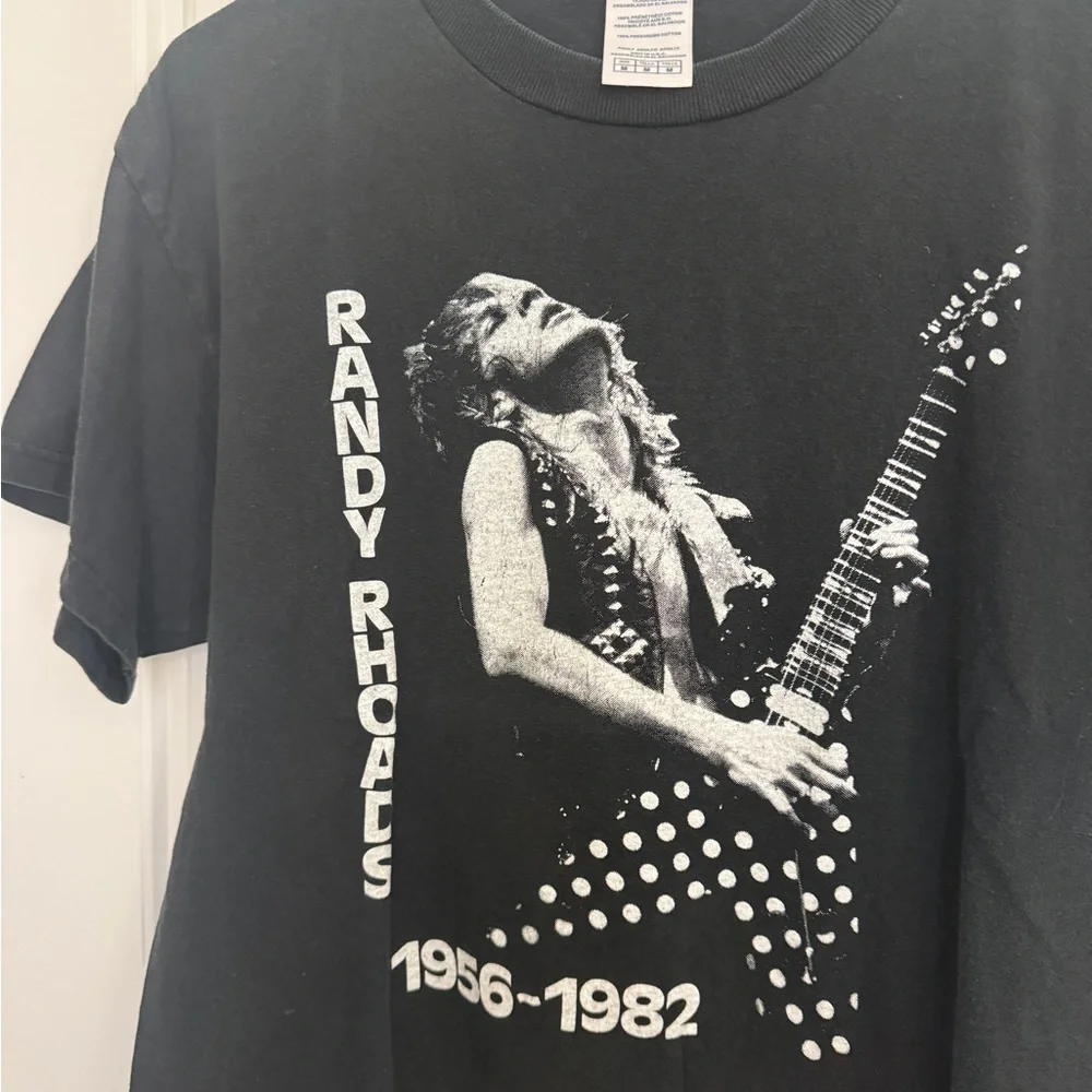 Randy Rhoads Shirt Ozzy Osbourne Tribute Blizzard of Ozz Black - Picture 3 of 4